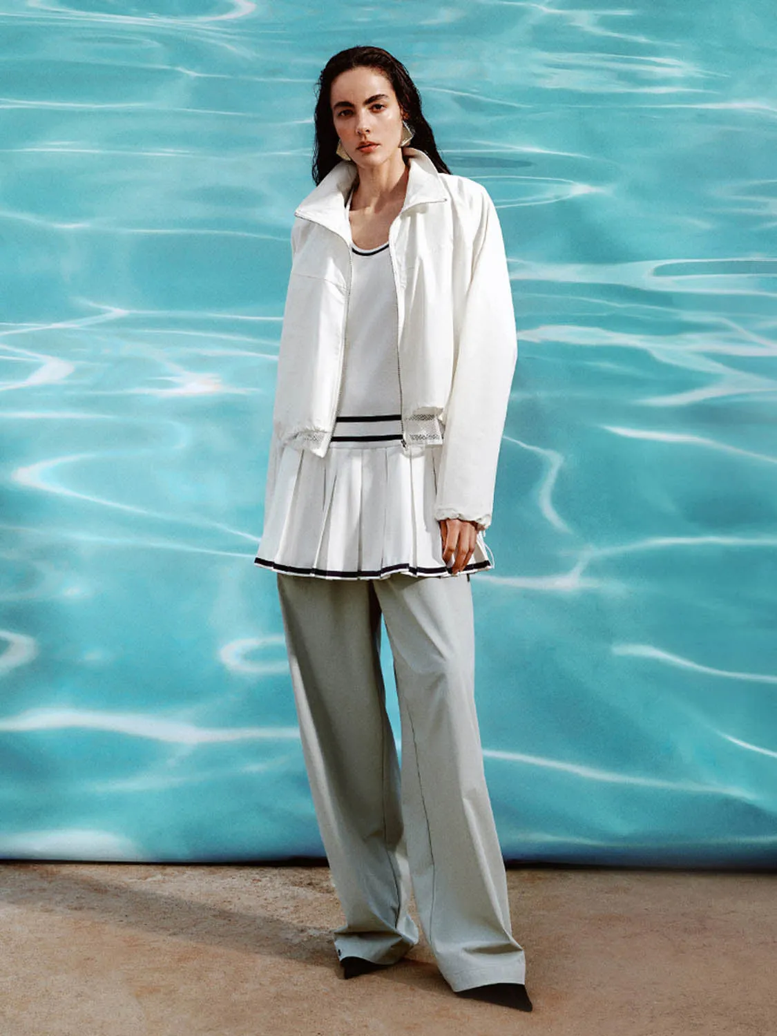 Denim Wide-Leg Pants sold by Urban Revivo product image thumbnail 2