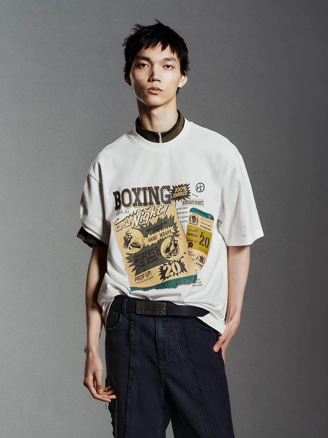 Printed Short Sleeve T-Shirts sold by Urban Revivo