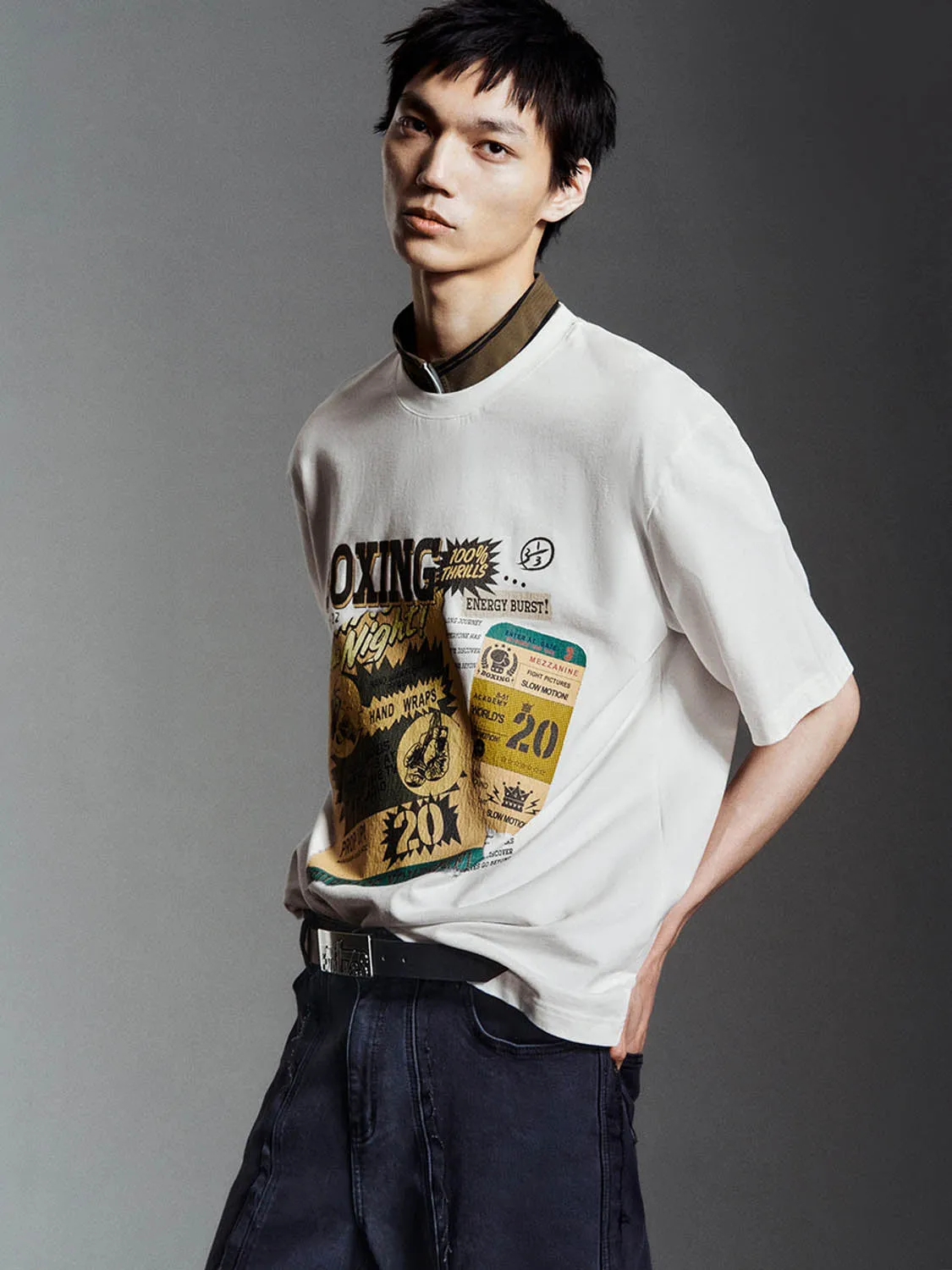 Printed Short Sleeve T-Shirts sold by Urban Revivo product image thumbnail 4