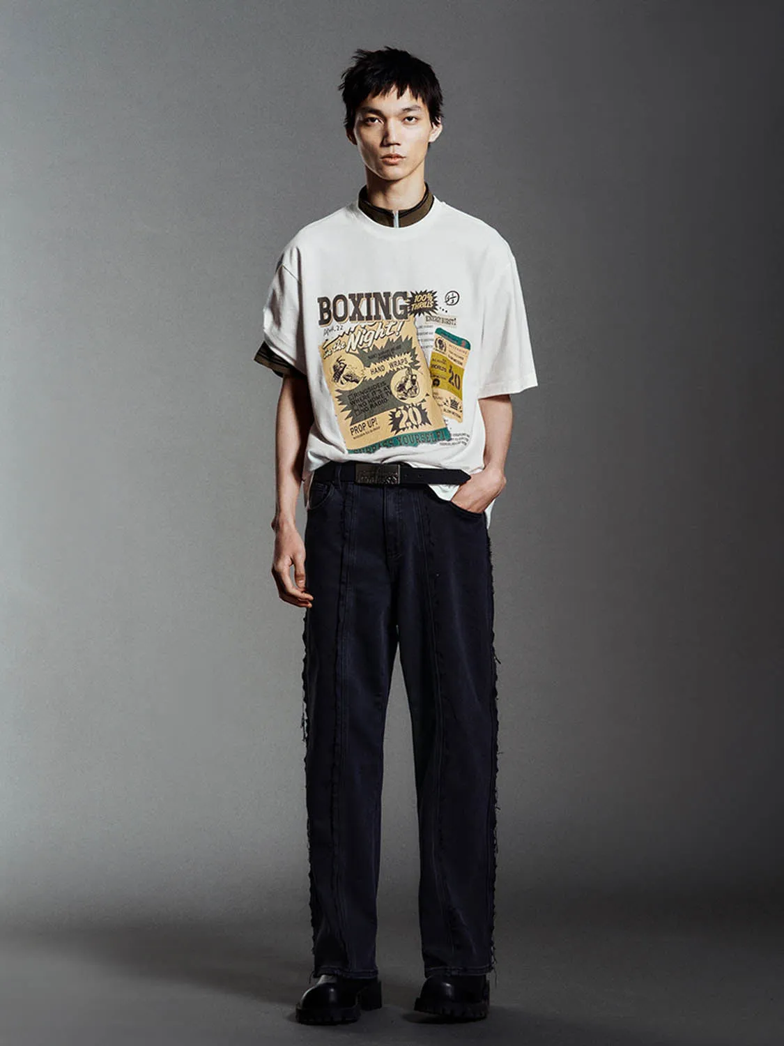 Printed Short Sleeve T-Shirts sold by Urban Revivo product image thumbnail 2