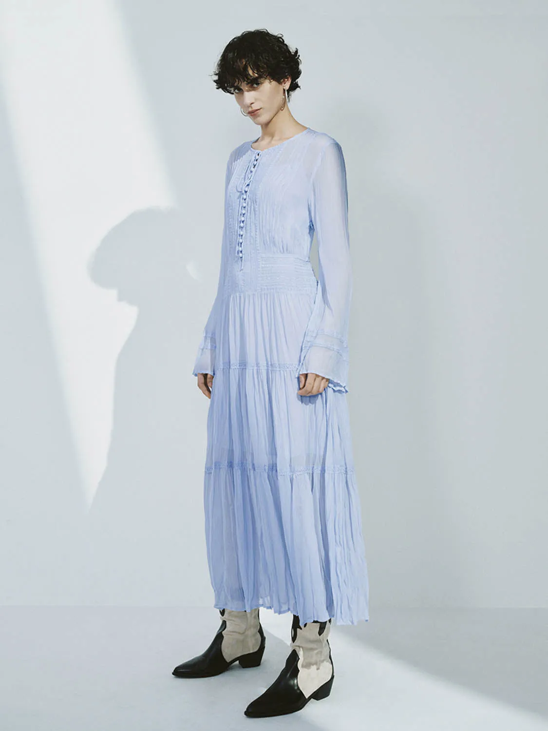 Long Sleeve A-Line Dresses sold by Urban Revivo product image thumbnail 4