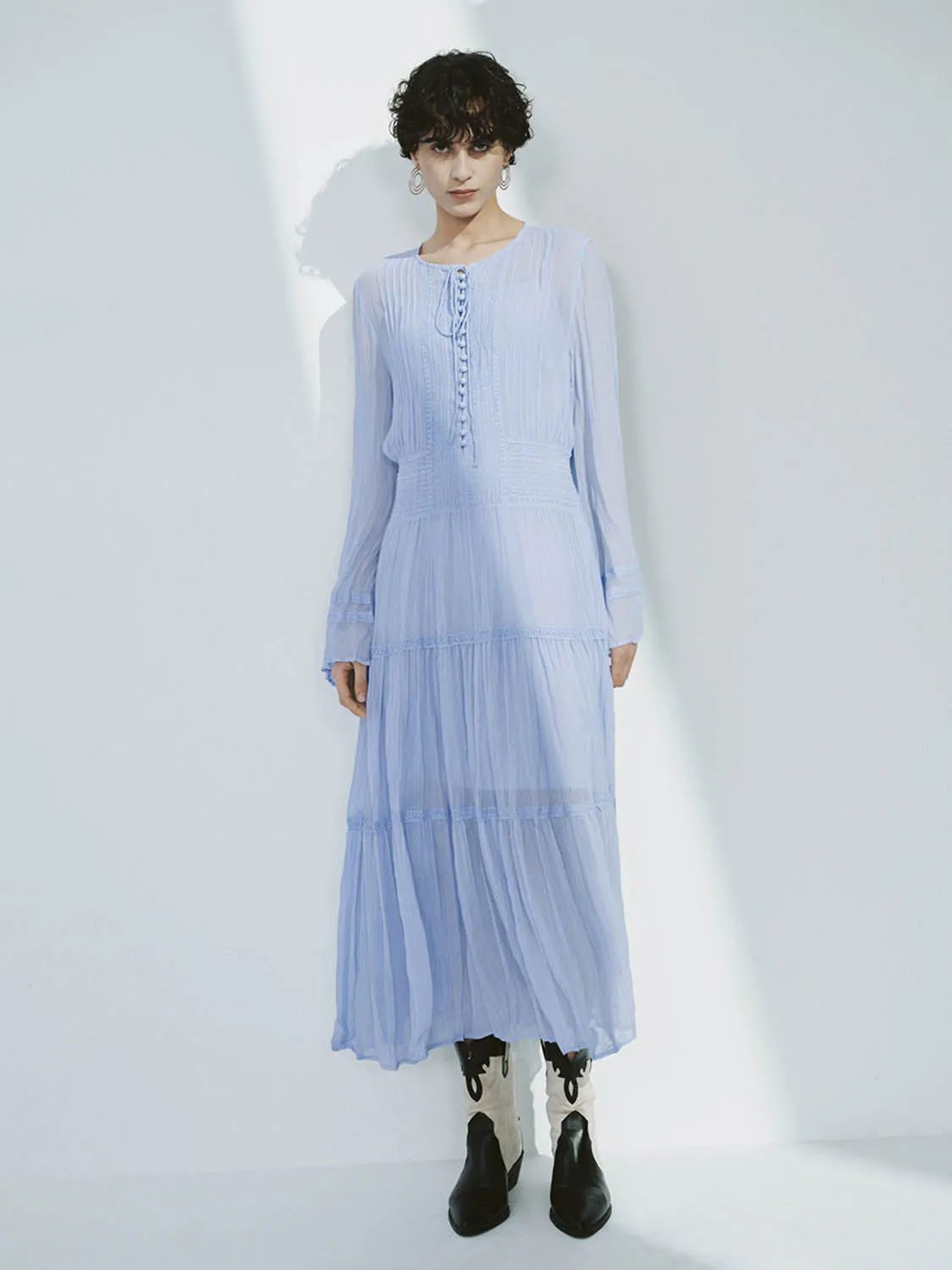 Long Sleeve A-Line Dresses sold by Urban Revivo