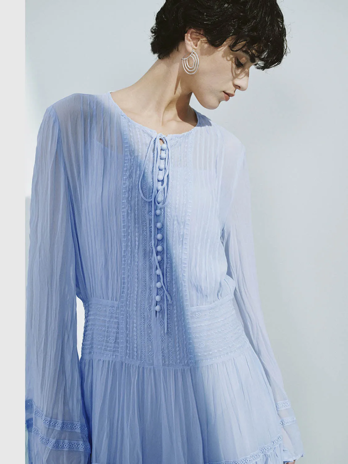 Long Sleeve A-Line Dresses sold by Urban Revivo product image thumbnail 5