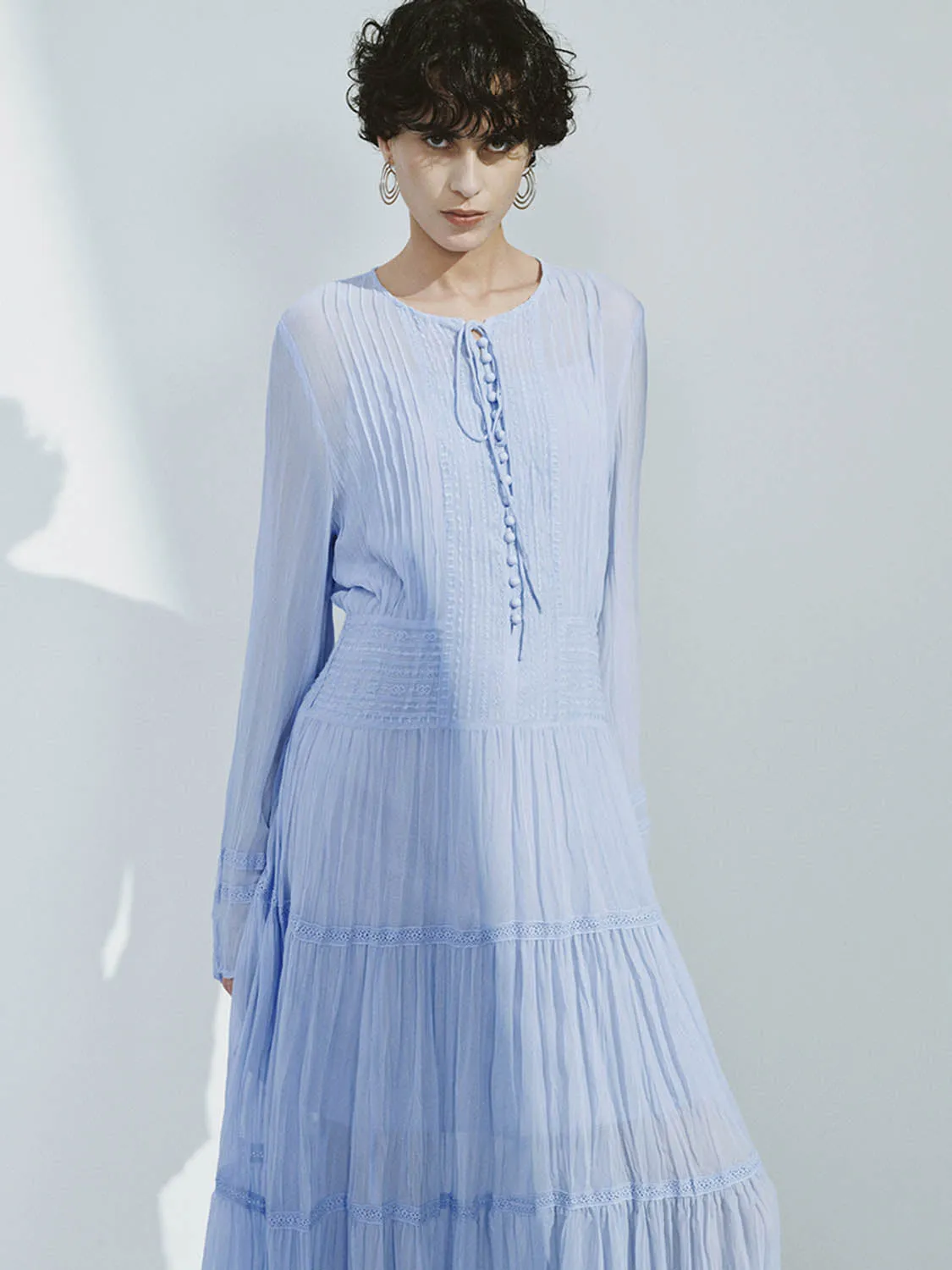 Long Sleeve A-Line Dresses sold by Urban Revivo product image thumbnail 3