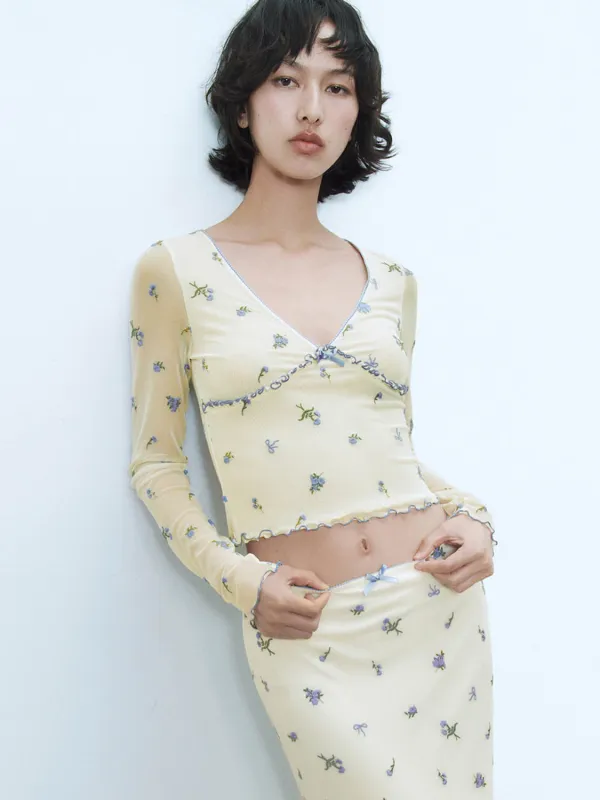 Skinny Floral T-Shirts sold by Urban Revivo