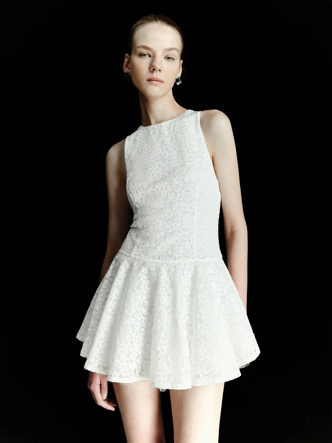 Lace Sleeveless A-Line Dresses sold by Urban Revivo