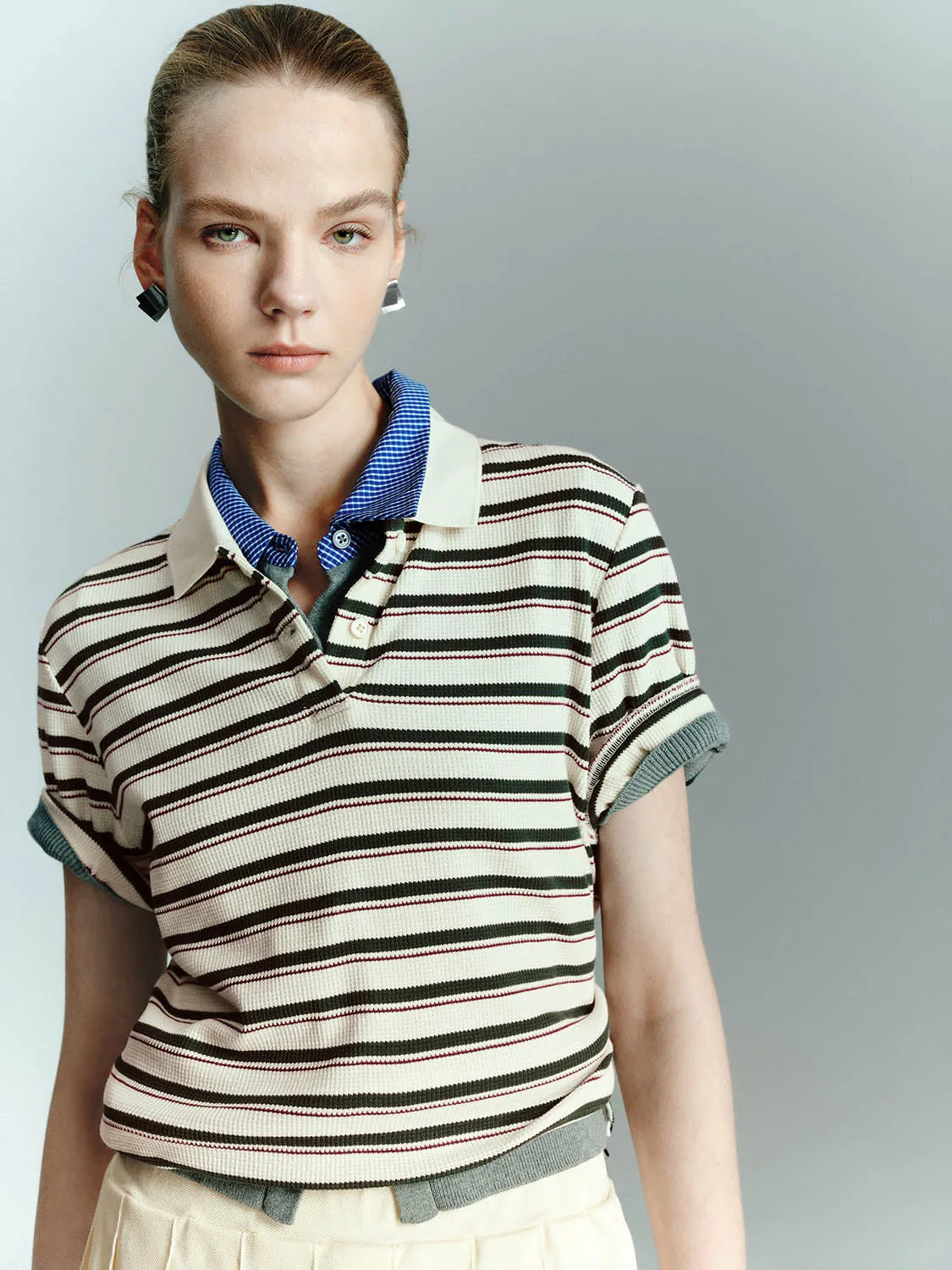 Striped Short Sleeve Shirts sold by Urban Revivo product image thumbnail 5