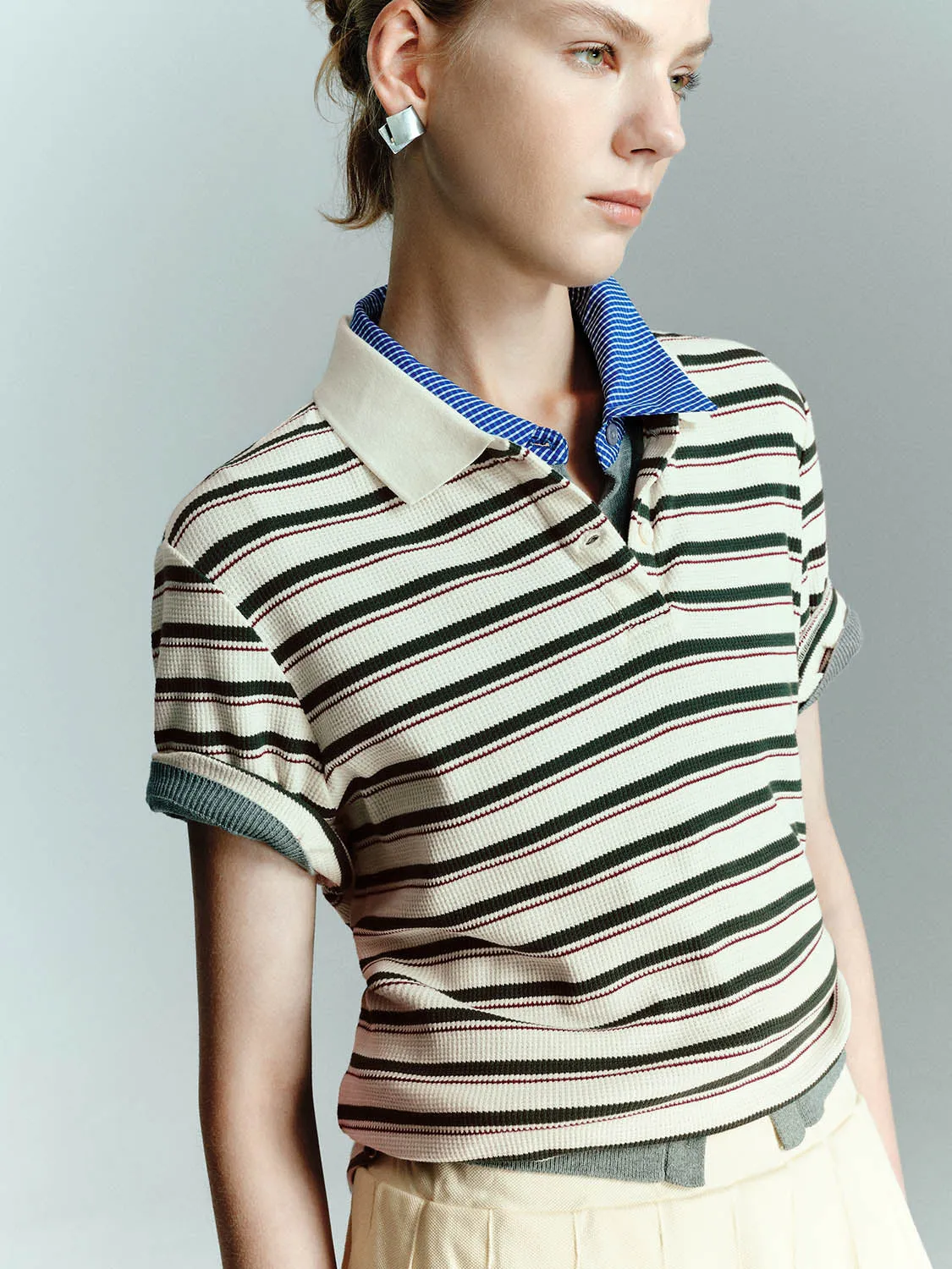 Striped Short Sleeve Shirts sold by Urban Revivo product image thumbnail 2