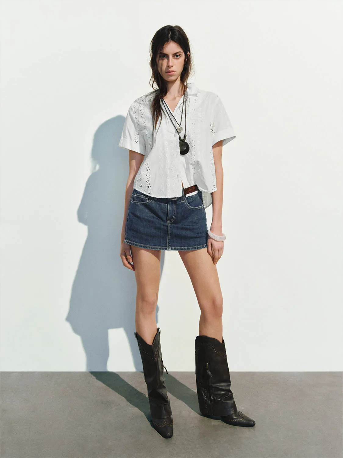 Denim Shorts sold by Urban Revivo product image thumbnail 5