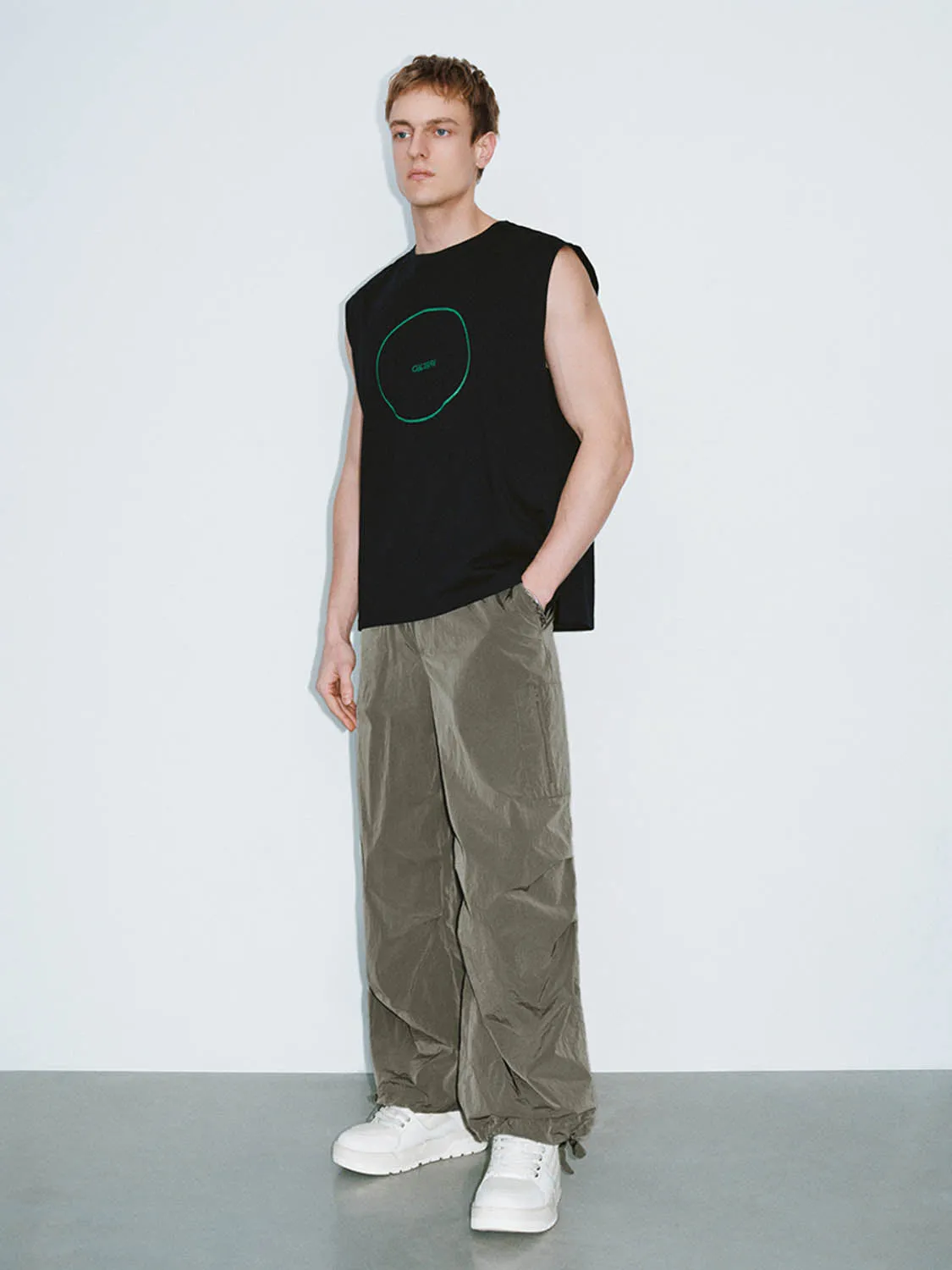 Long Wide-Leg Pants sold by Urban Revivo product image thumbnail 5