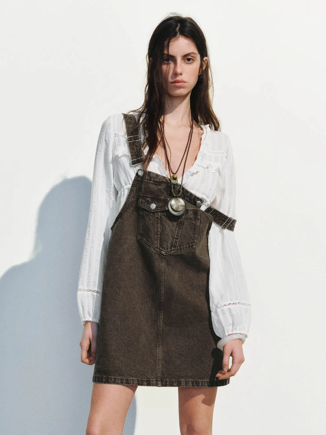 Denim Pinafore Dresses sold by Urban Revivo