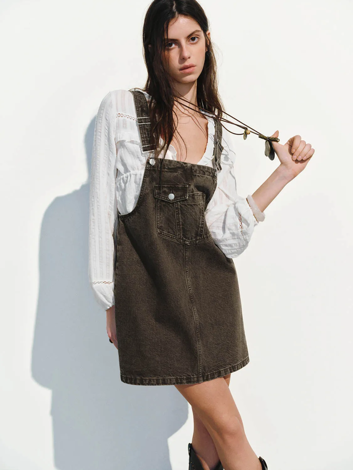 Denim Pinafore Dresses sold by Urban Revivo product image thumbnail 5