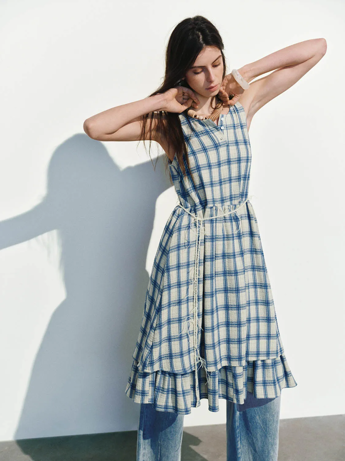 Checkered A-Line Dresses sold by Urban Revivo product image thumbnail 5