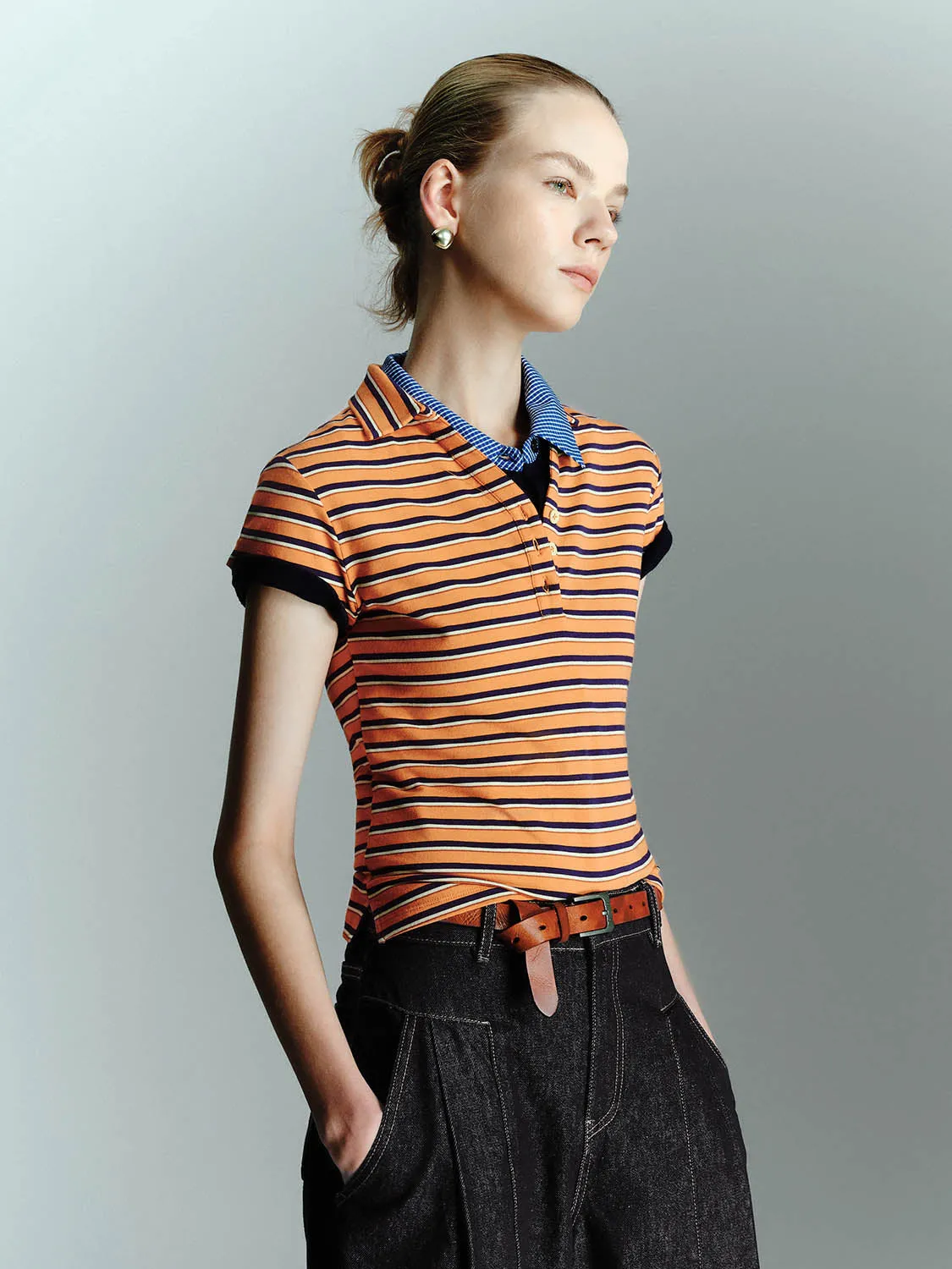 Striped Skinny T-Shirts sold by Urban Revivo product image thumbnail 2