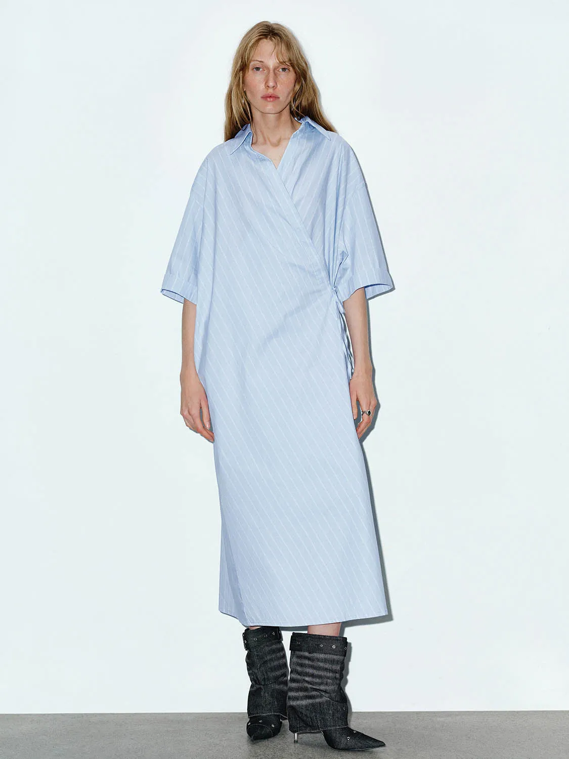 Tie Front Straight Dresses sold by Urban Revivo