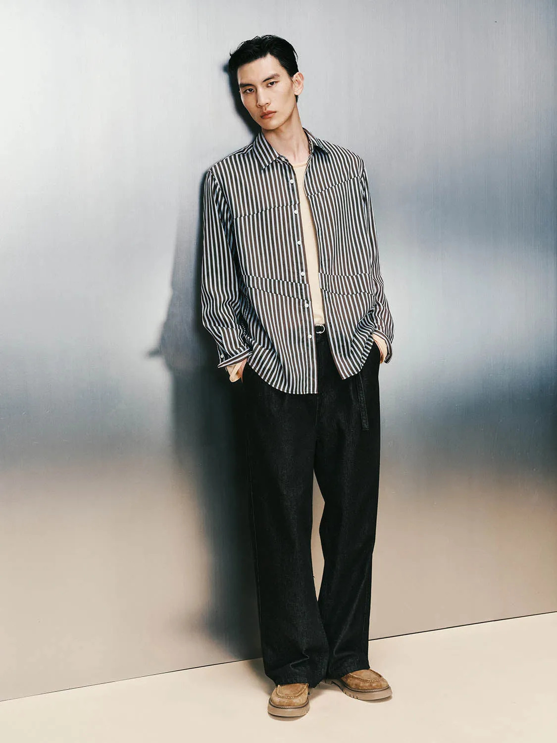 Striped Long Sleeve Dresses sold by Urban Revivo product image thumbnail 4