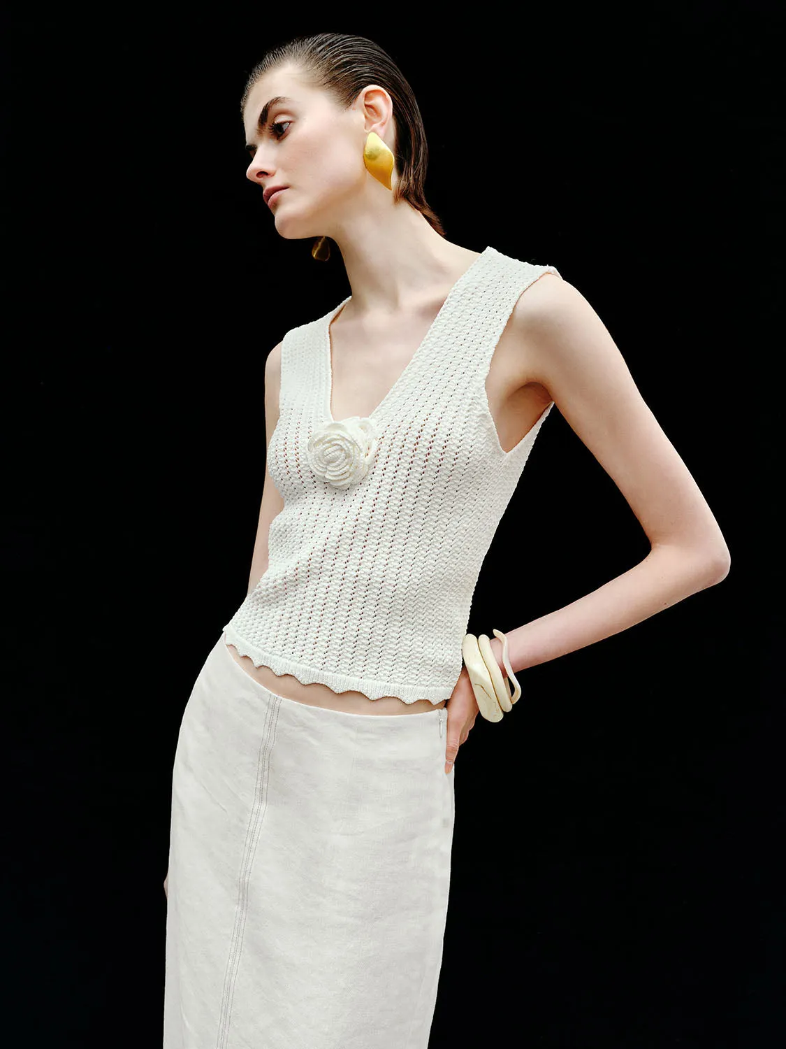 Rib Knitted T-Shirts sold by Urban Revivo product image thumbnail 2