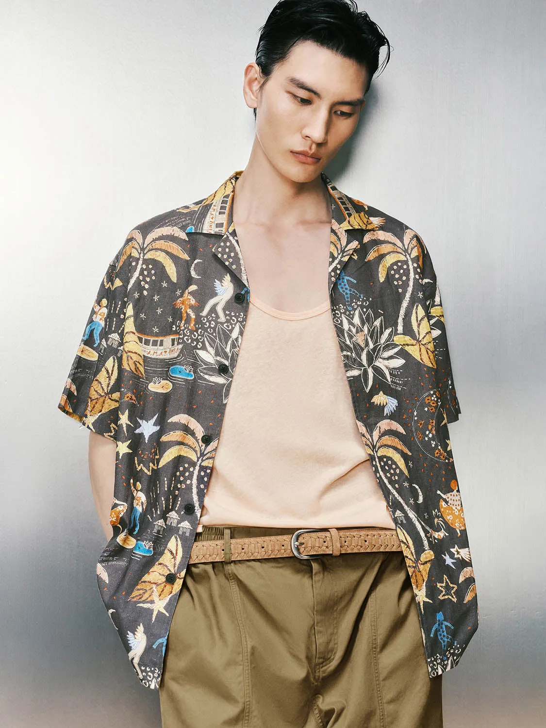 Printed Short Sleeve Shirts sold by Urban Revivo