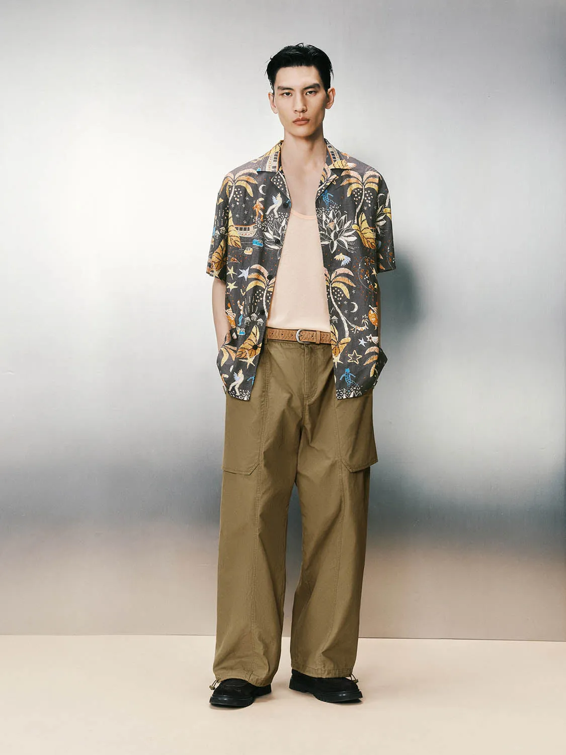 Printed Short Sleeve Shirts sold by Urban Revivo product image thumbnail 2