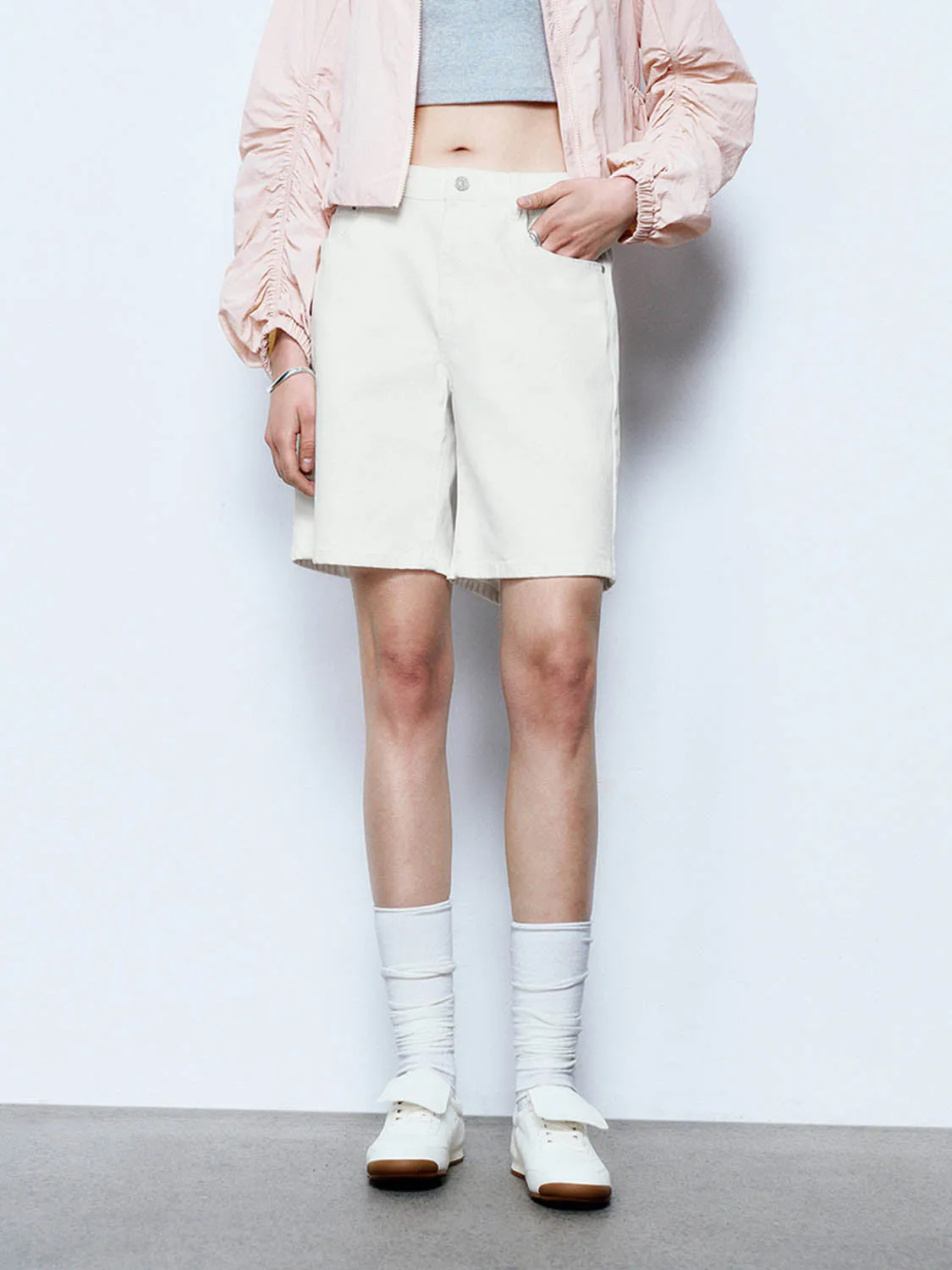 Denim Shorts sold by Urban Revivo product image thumbnail 2