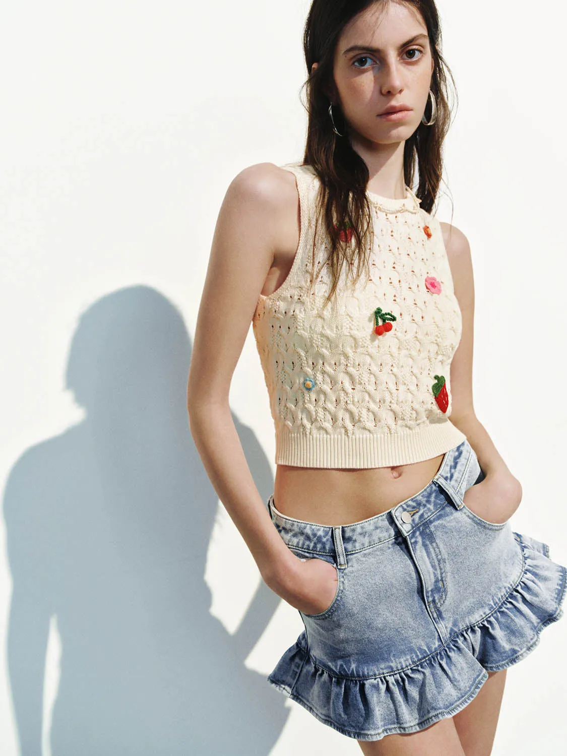 Knitted Tank Tops sold by Urban Revivo product image thumbnail 2