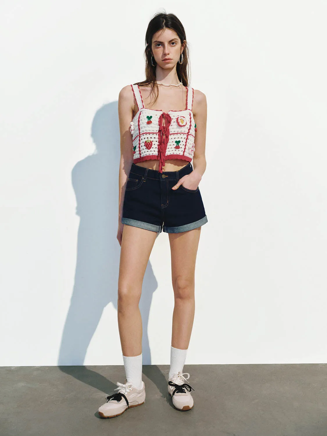 Crochet Knitted Cami Tops sold by Urban Revivo product image thumbnail 4