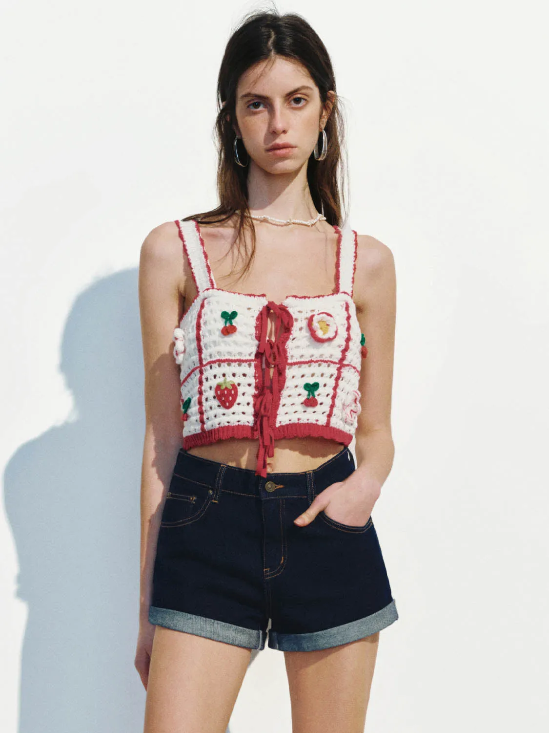 Crochet Knitted Cami Tops sold by Urban Revivo