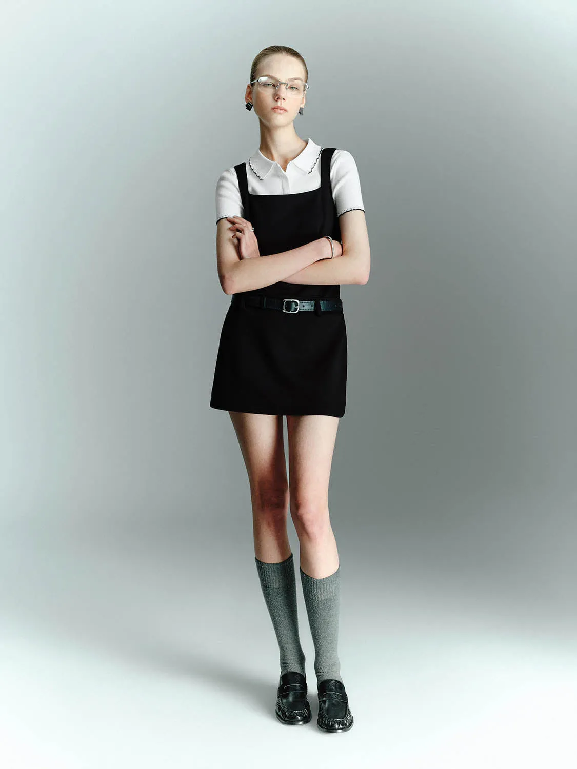 Wide Strap Straight Mini Dresses sold by Urban Revivo product image thumbnail 4