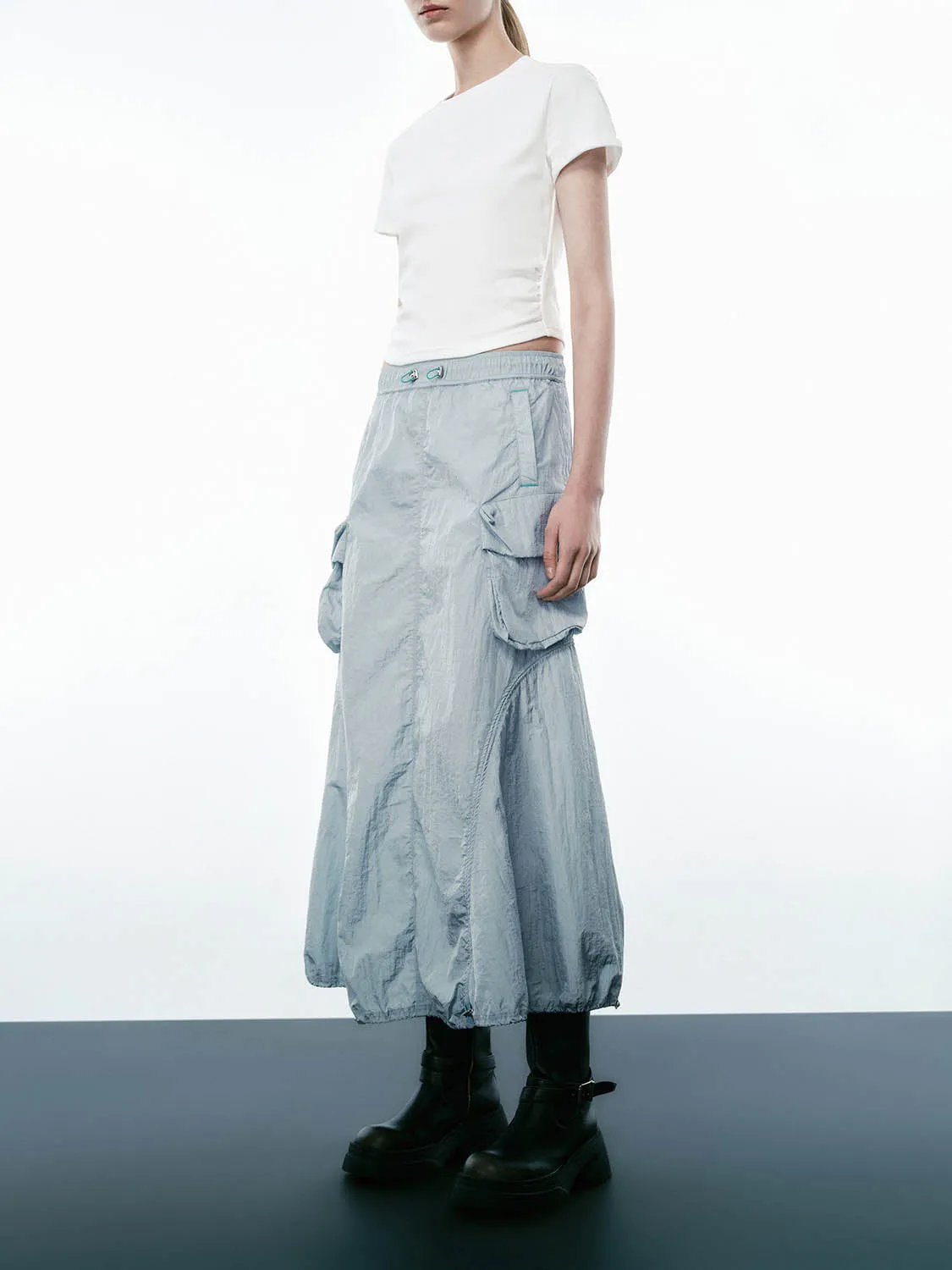 Cargo A-Line Skirts sold by Urban Revivo product image thumbnail 3