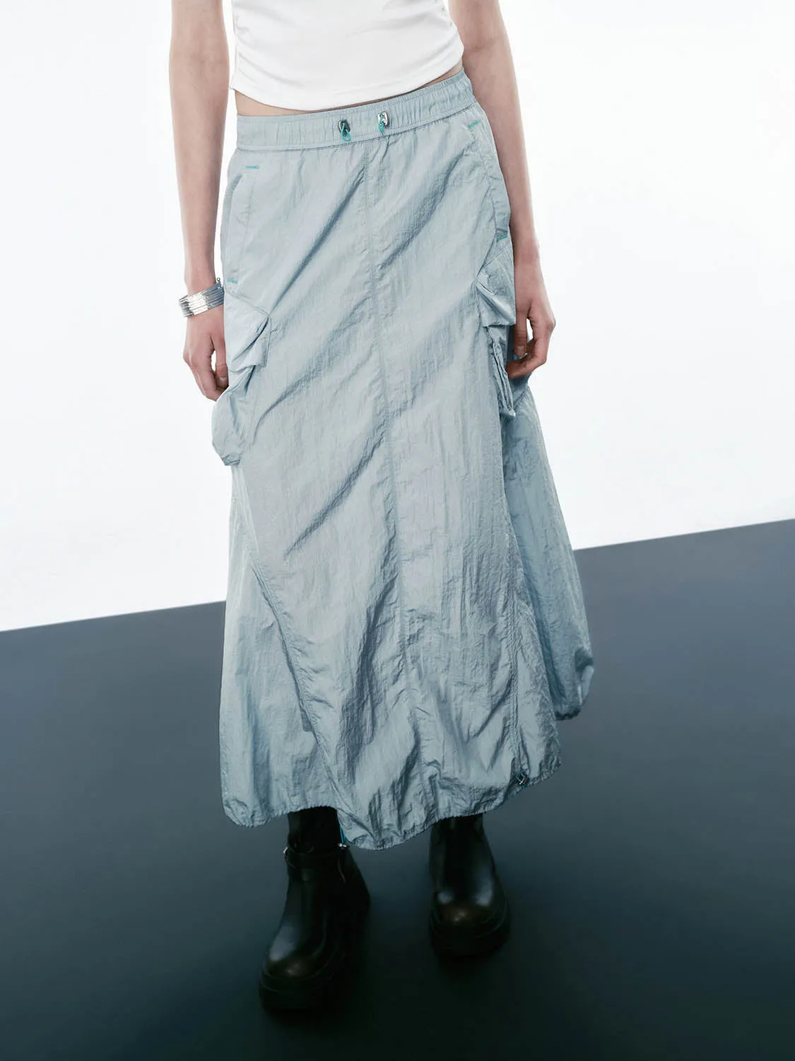 Cargo A-Line Skirts sold by Urban Revivo product image thumbnail 2