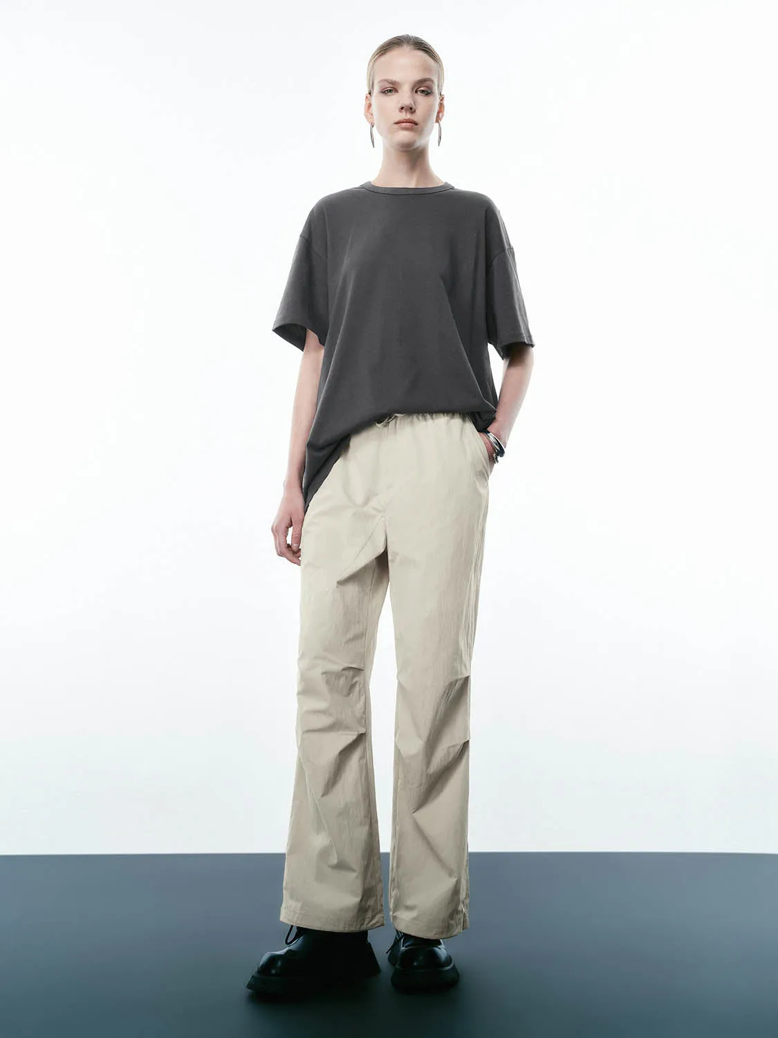Ruched Wide-Leg Pants sold by Urban Revivo product image thumbnail 5