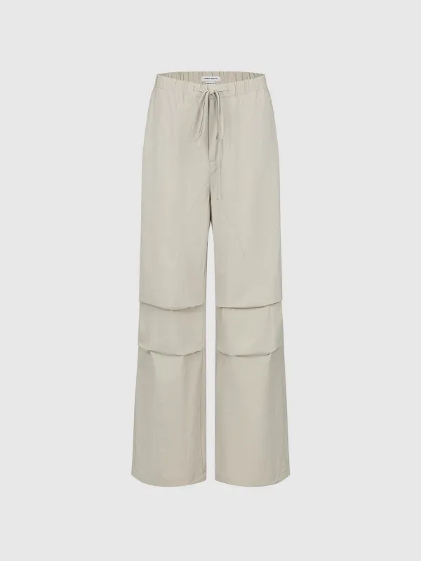 Ruched Wide-Leg Pants sold by Urban Revivo