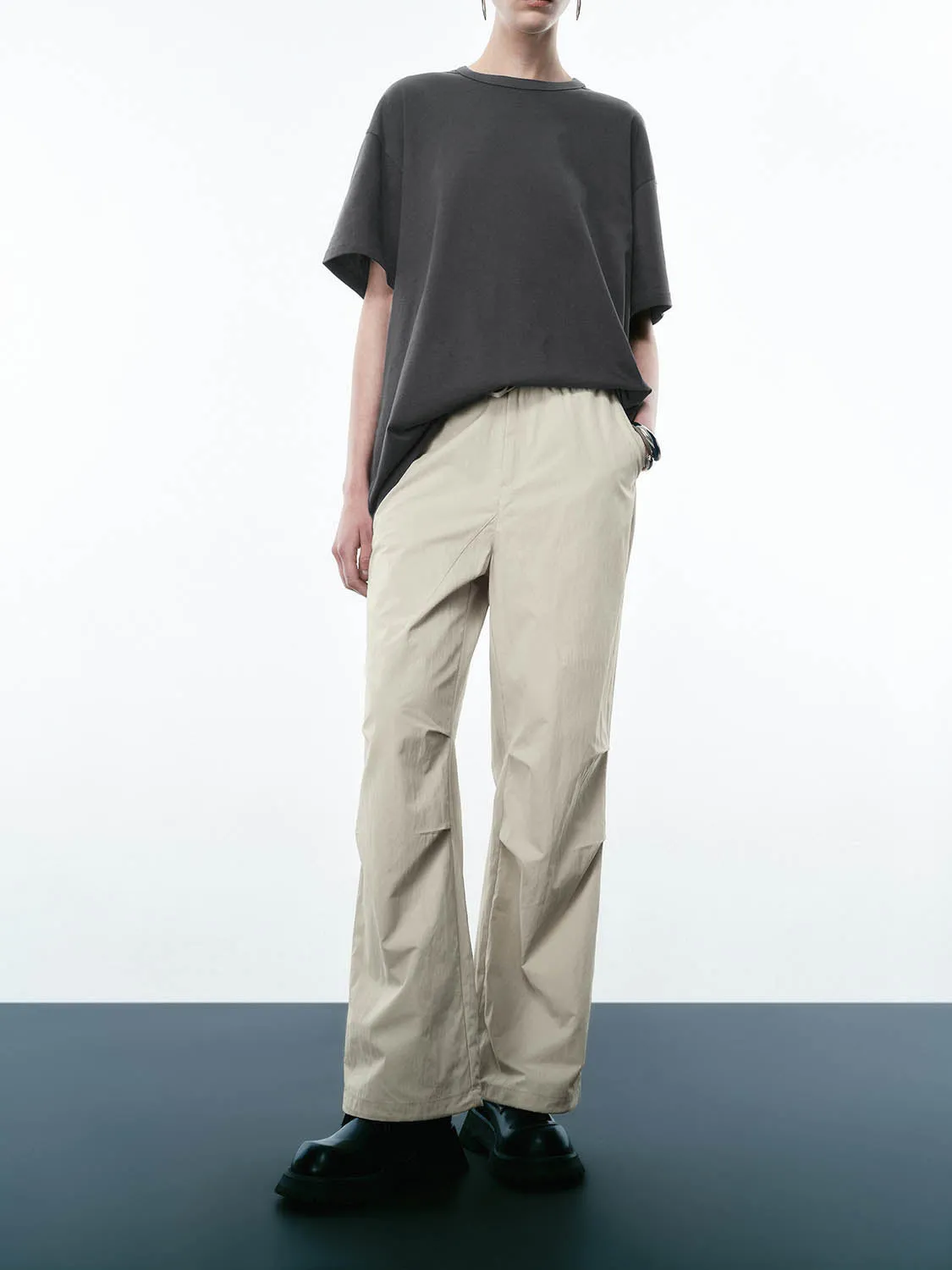 Ruched Wide-Leg Pants sold by Urban Revivo product image thumbnail 2