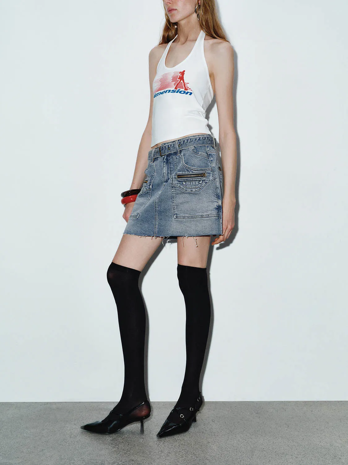 Denim Mini Skirts sold by Urban Revivo product image thumbnail 3