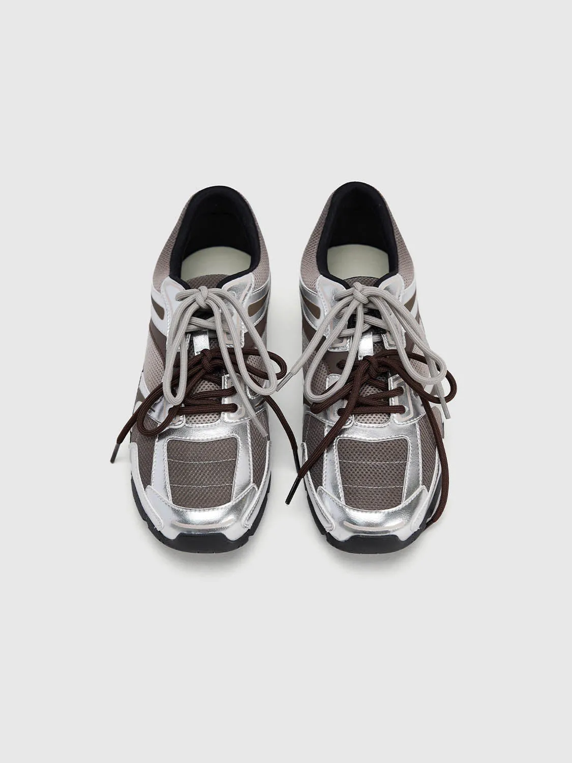 Sliver Metallic Mesh Sneakers sold by Urban Revivo product image thumbnail 4