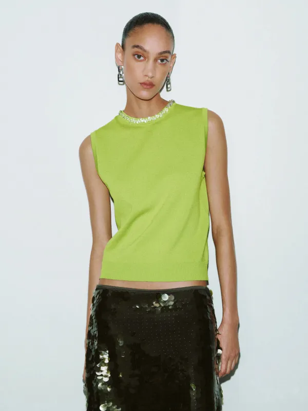 Knitted Sleeveless T-Shirts sold by Urban Revivo