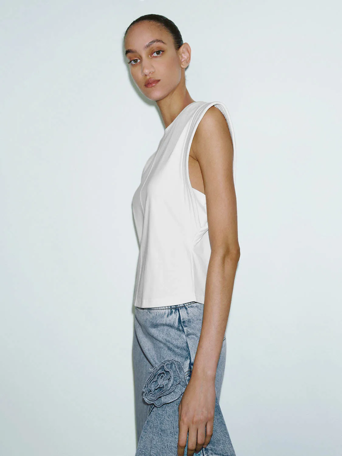 Cap Sleeve T-Shirts sold by Urban Revivo product image thumbnail 2