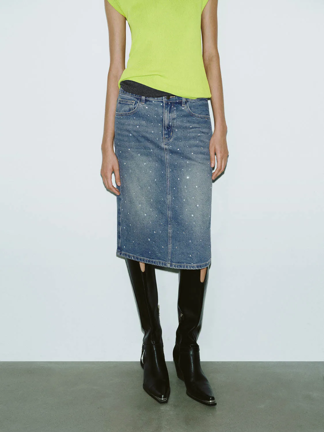 Denim Skirts sold by Urban Revivo product image thumbnail 2