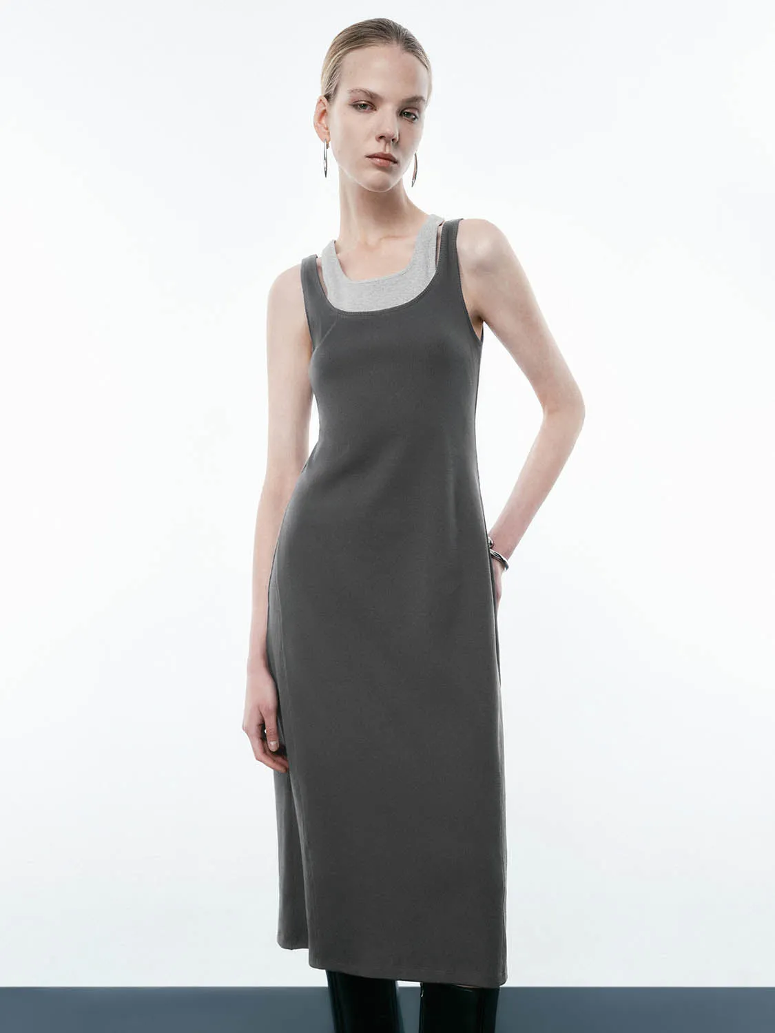Wide Strap Straight Dresses sold by Urban Revivo product image thumbnail 3