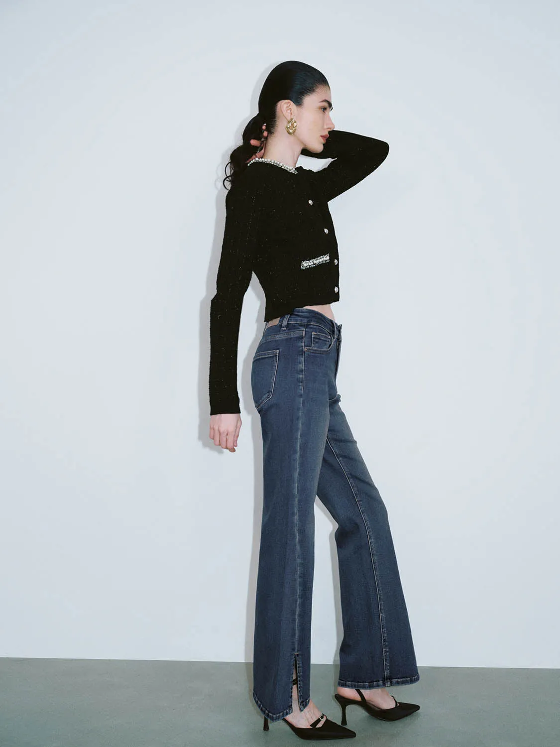 Standard Sleeve Crew Neck Knitted Cardigans sold by Urban Revivo product image thumbnail 5