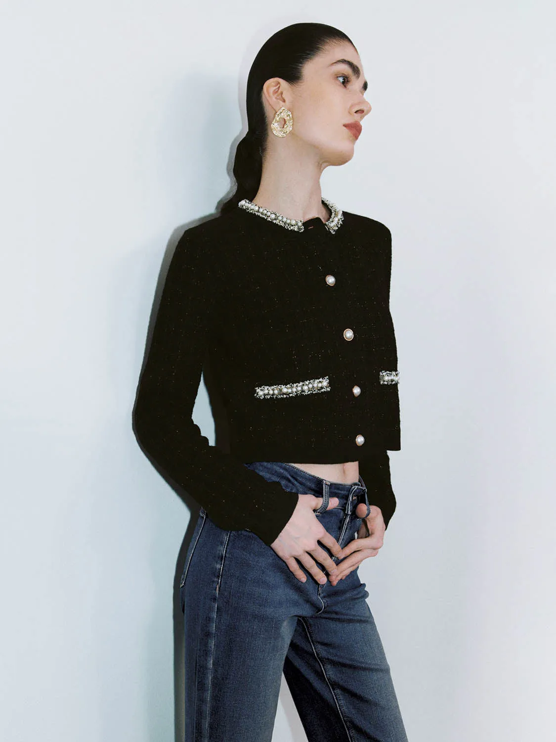 Standard Sleeve Crew Neck Knitted Cardigans sold by Urban Revivo product image thumbnail 2