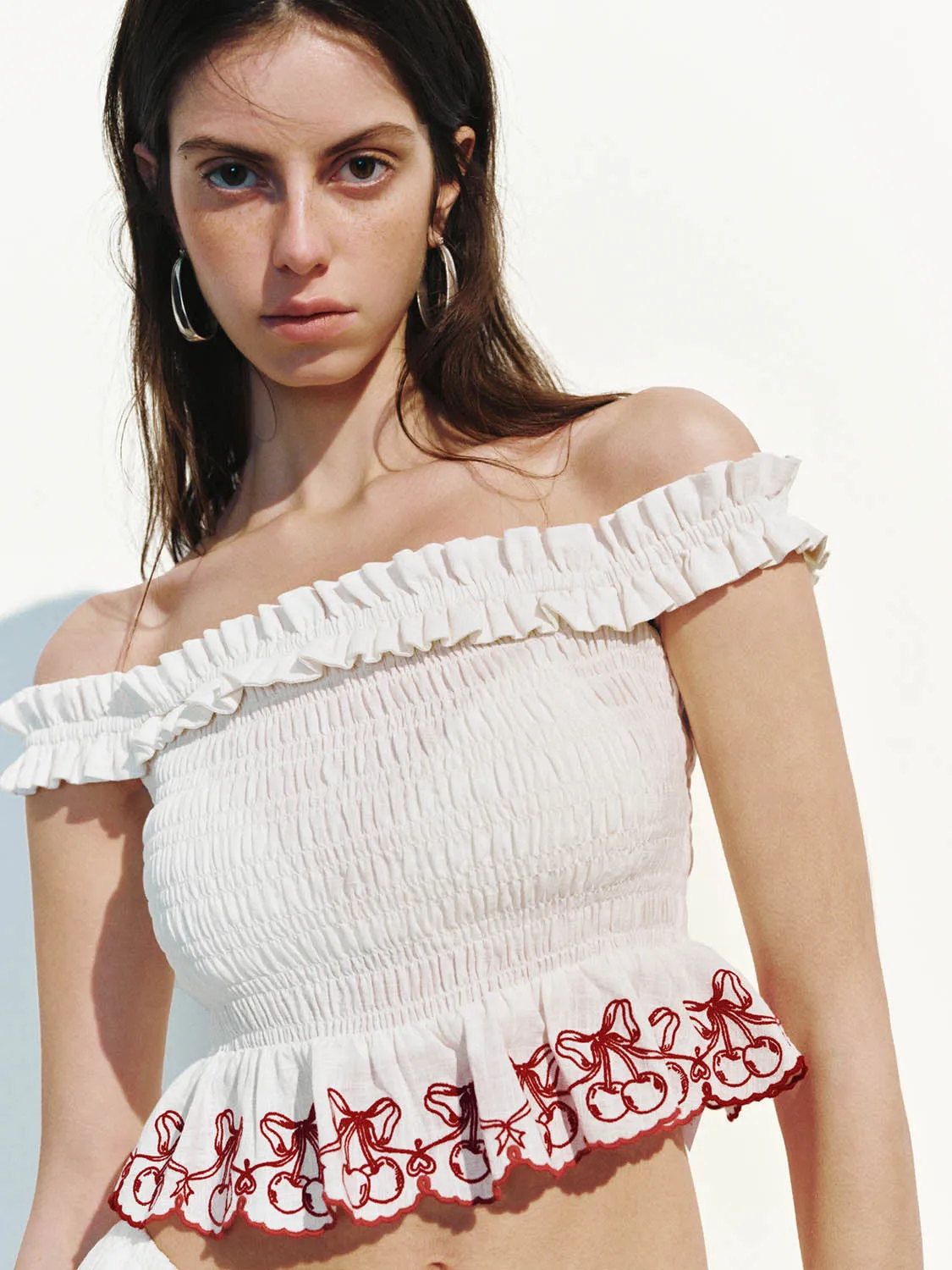 Off Shoulder Overhead Shirt sold by Urban Revivo product image thumbnail 3