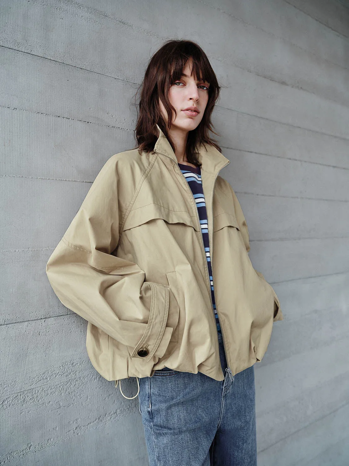 Zip Up Front Jackets sold by Urban Revivo product image thumbnail 2