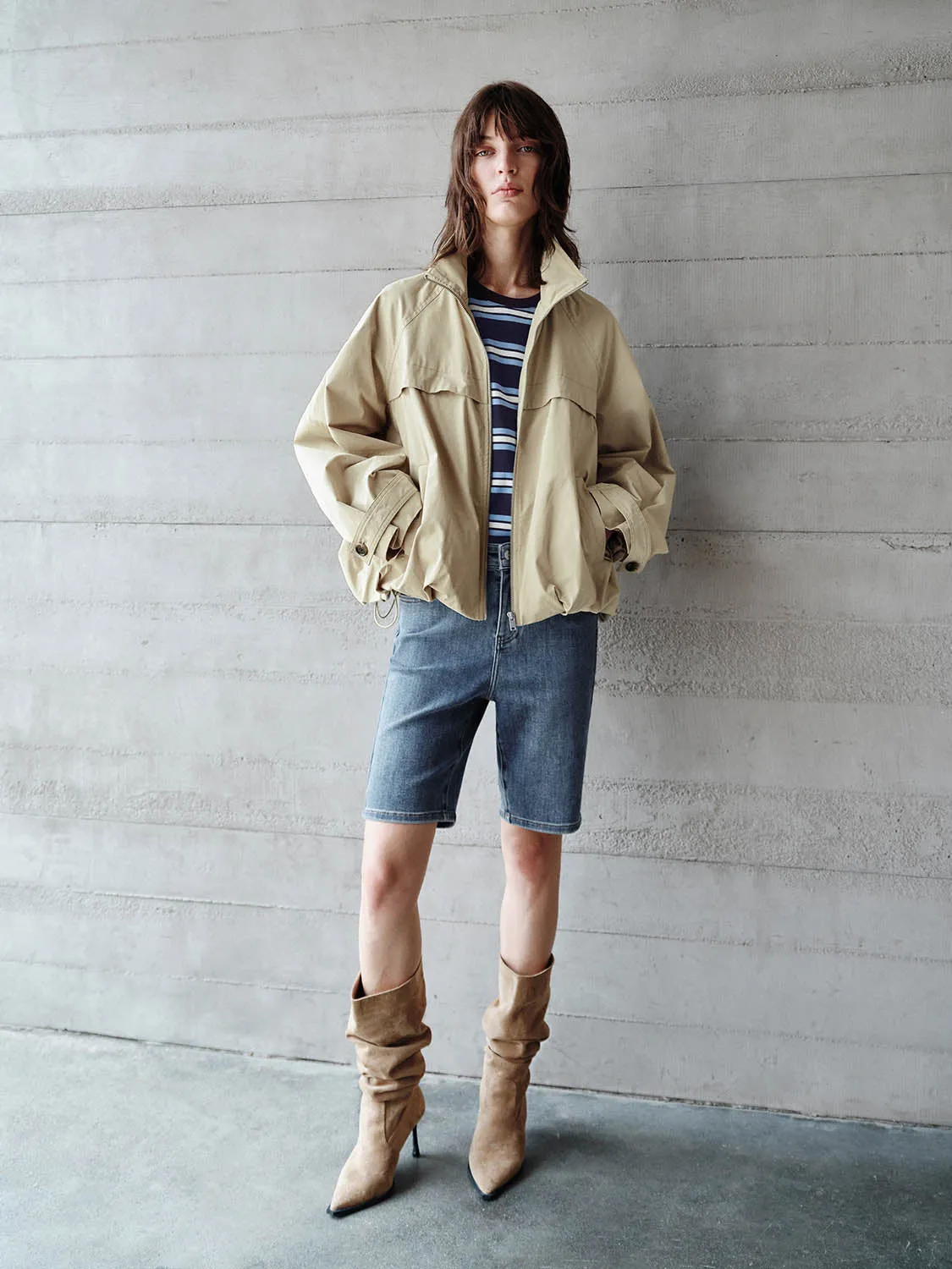 Zip Up Front Jackets sold by Urban Revivo product image thumbnail 5