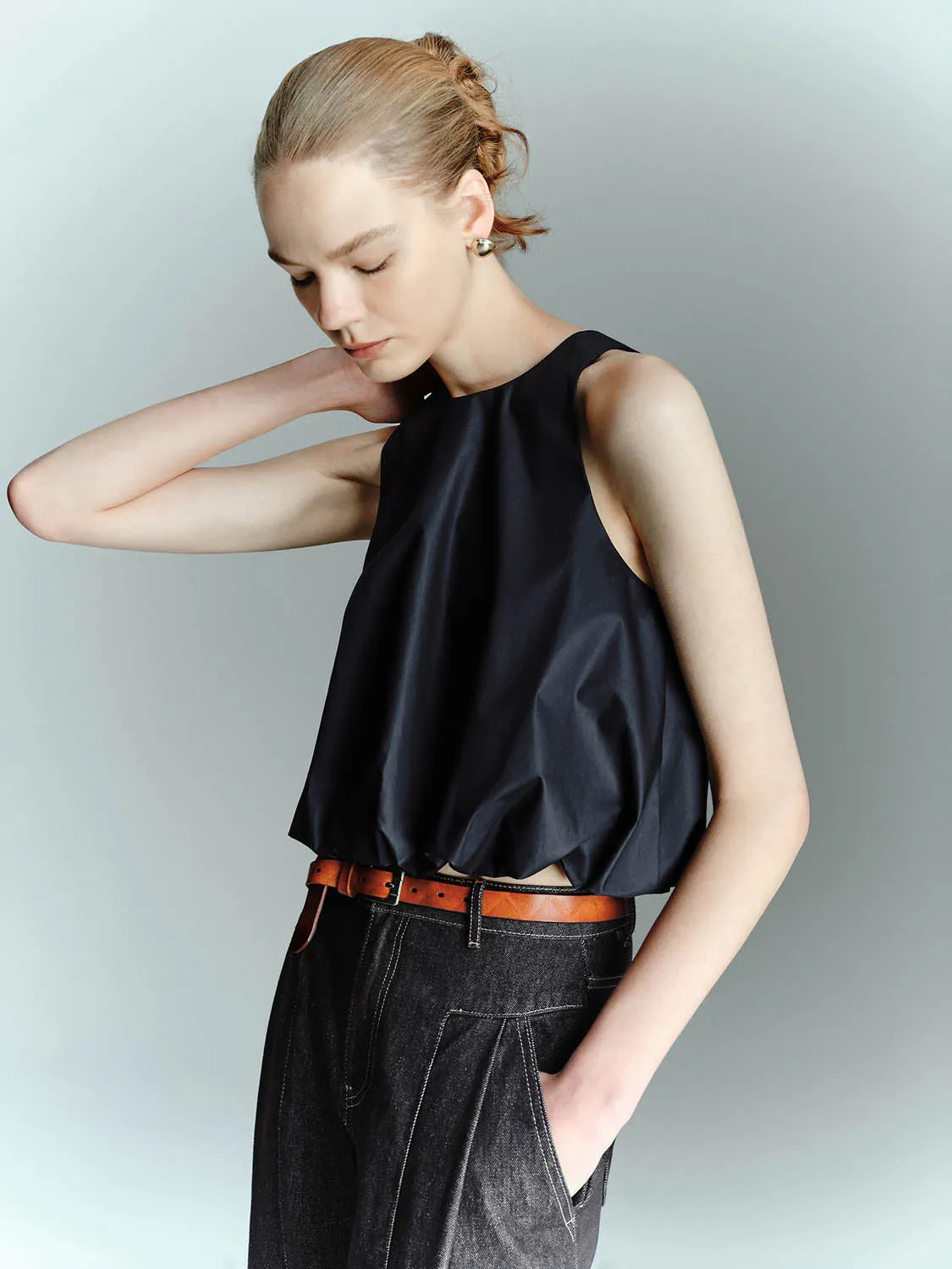 Overhead Sleeveless Blouses sold by Urban Revivo