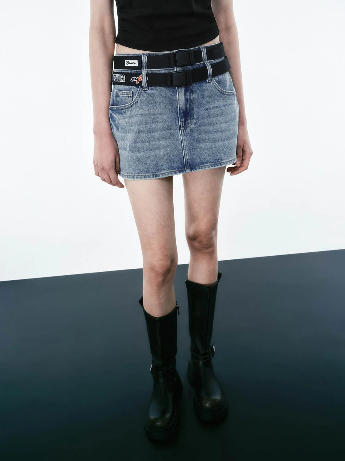 Denim Skirts sold by Urban Revivo product image thumbnail 2