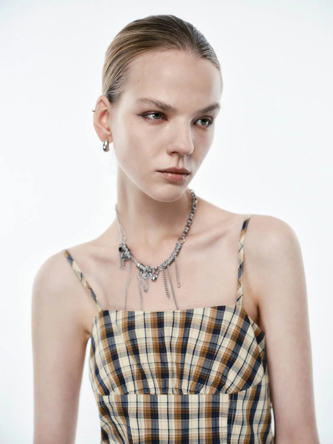 Cami Plaid A-Line Dresses sold by Urban Revivo product image thumbnail 3