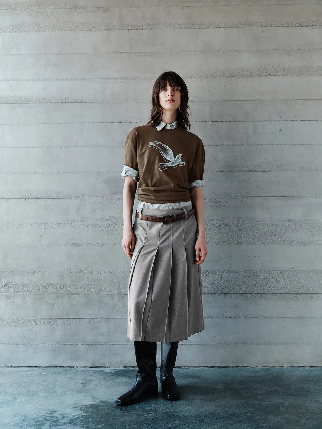 Pleated A-Line Skirts sold by Urban Revivo product image thumbnail 4