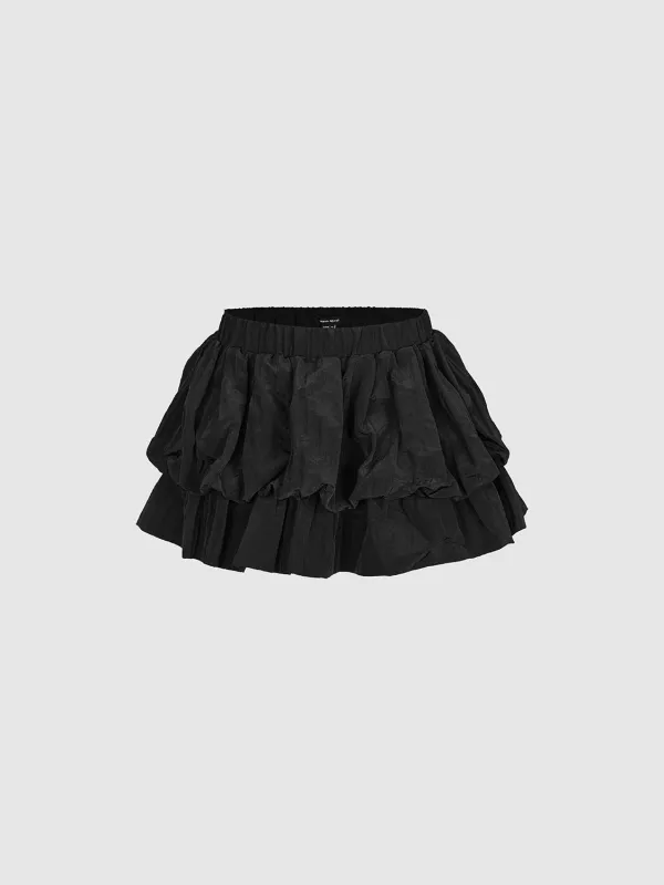 Tiered A-Line Skirts sold by Urban Revivo