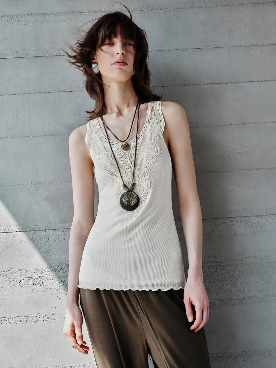 Lace Tank Tops sold by Urban Revivo